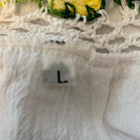 Knitted blouse Honduras Size Large Summer Spring Vacation - Picture 6 of 6